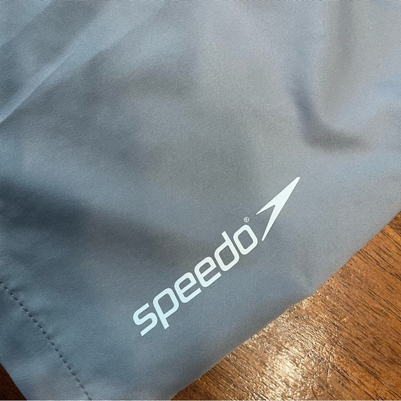 Men’s Speedo gray navy striped swim trunks size XXL - Picture 2 of 9